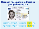 Змінилась вартість оформлення ID-картки